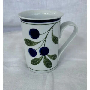 Dansk Berries Cup Coffee Tea Mug‎ Blueberry Blueberries Pattern